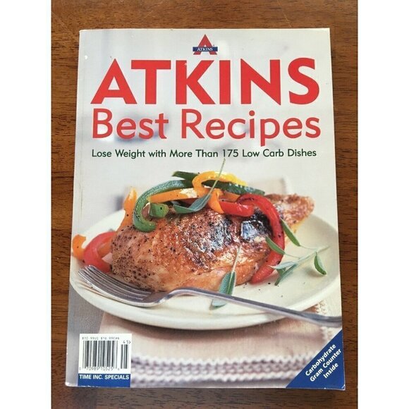 Atkins Best Recipes Cookbook Weight Loss Lose Diet Low Carb - Picture 1 of 2